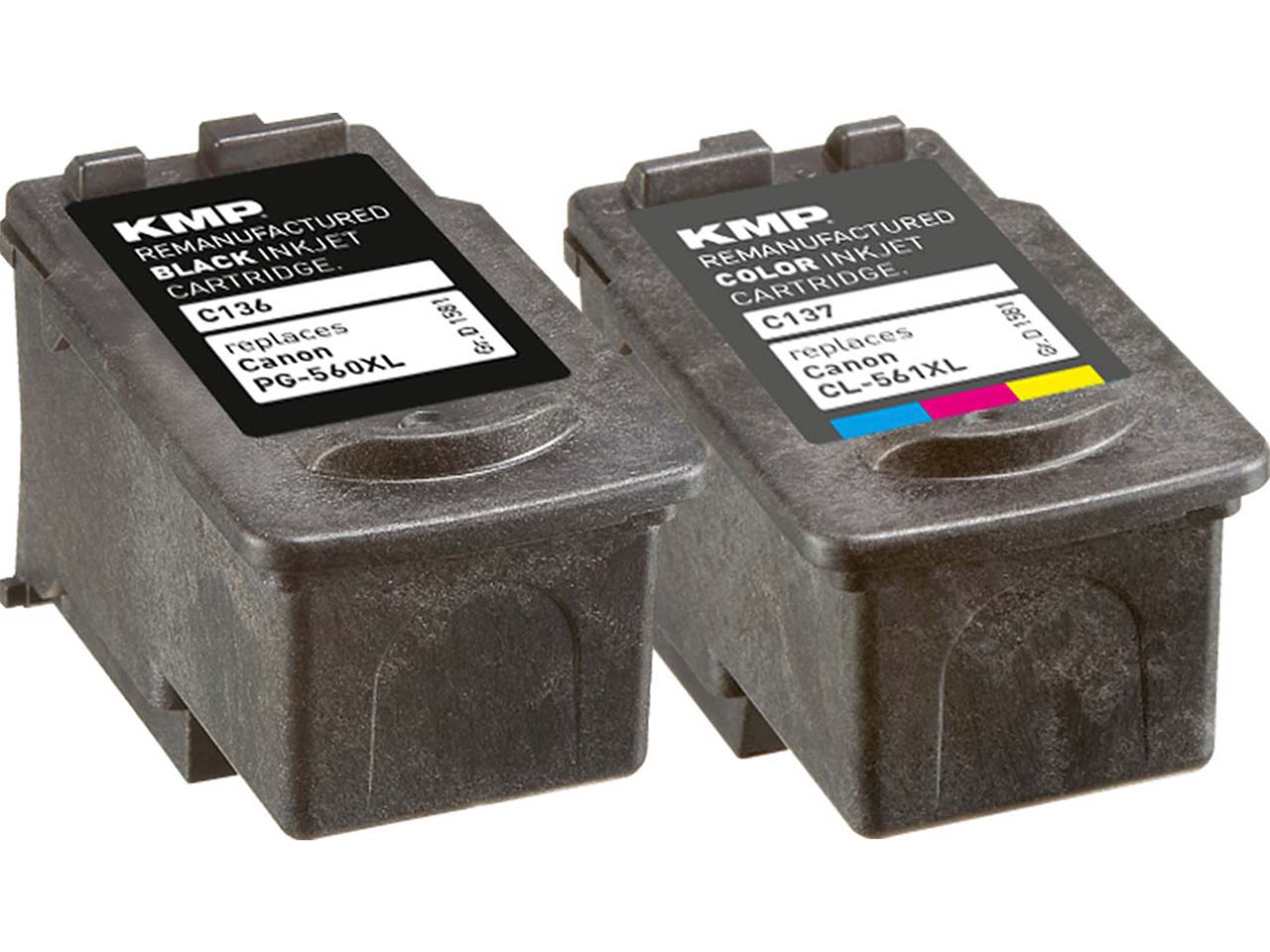 KMP Tintenpatronen ersetzt Canon PG-560XL/CL-561XL schwarz, color, 2er-Set