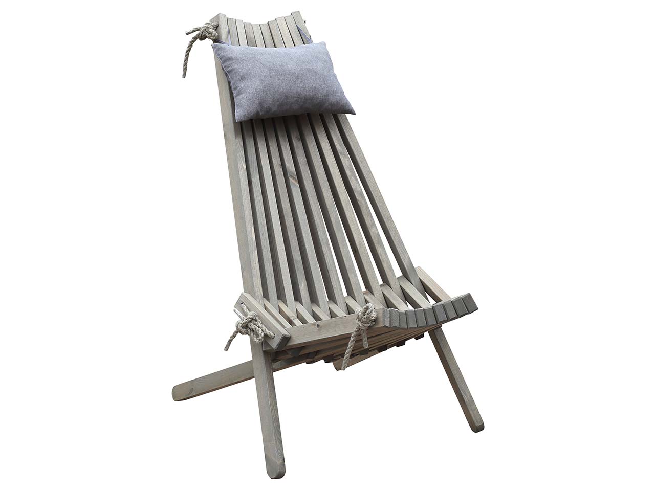 Relaxsessel "Falun" Kiefer geölt, aschgrau