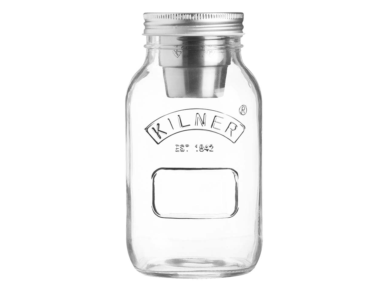 KILNER Vorratsglas "FOOD ON THE GO" mit Edelstahlbehälter 1 l