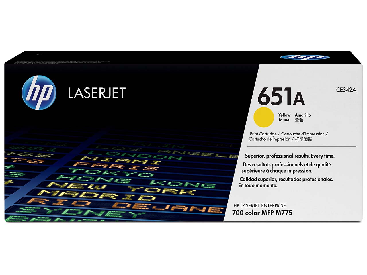 hp Druckkassette CE342A, Nr. 651A gelb