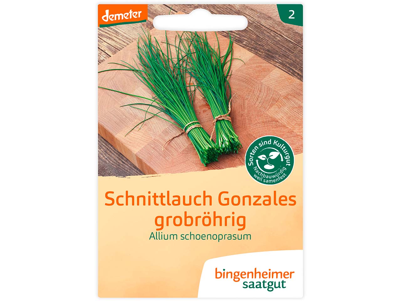 bingenheimer saatgut Bio-Samen Schnittlauch "Gonzales", 1 Stk.