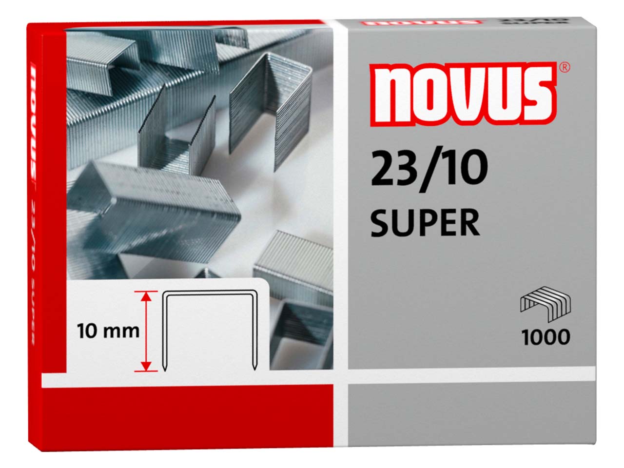 Novus 1000 Heftklammern 23/10 Stahl