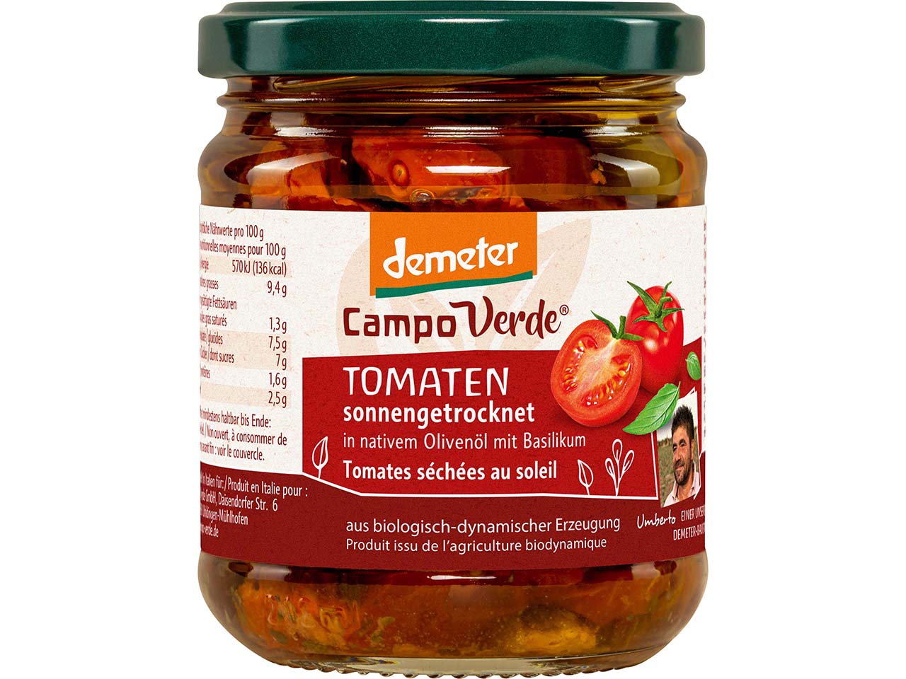 Campo Verde Bio-Tomaten, sonnengetrocknet, 190 g