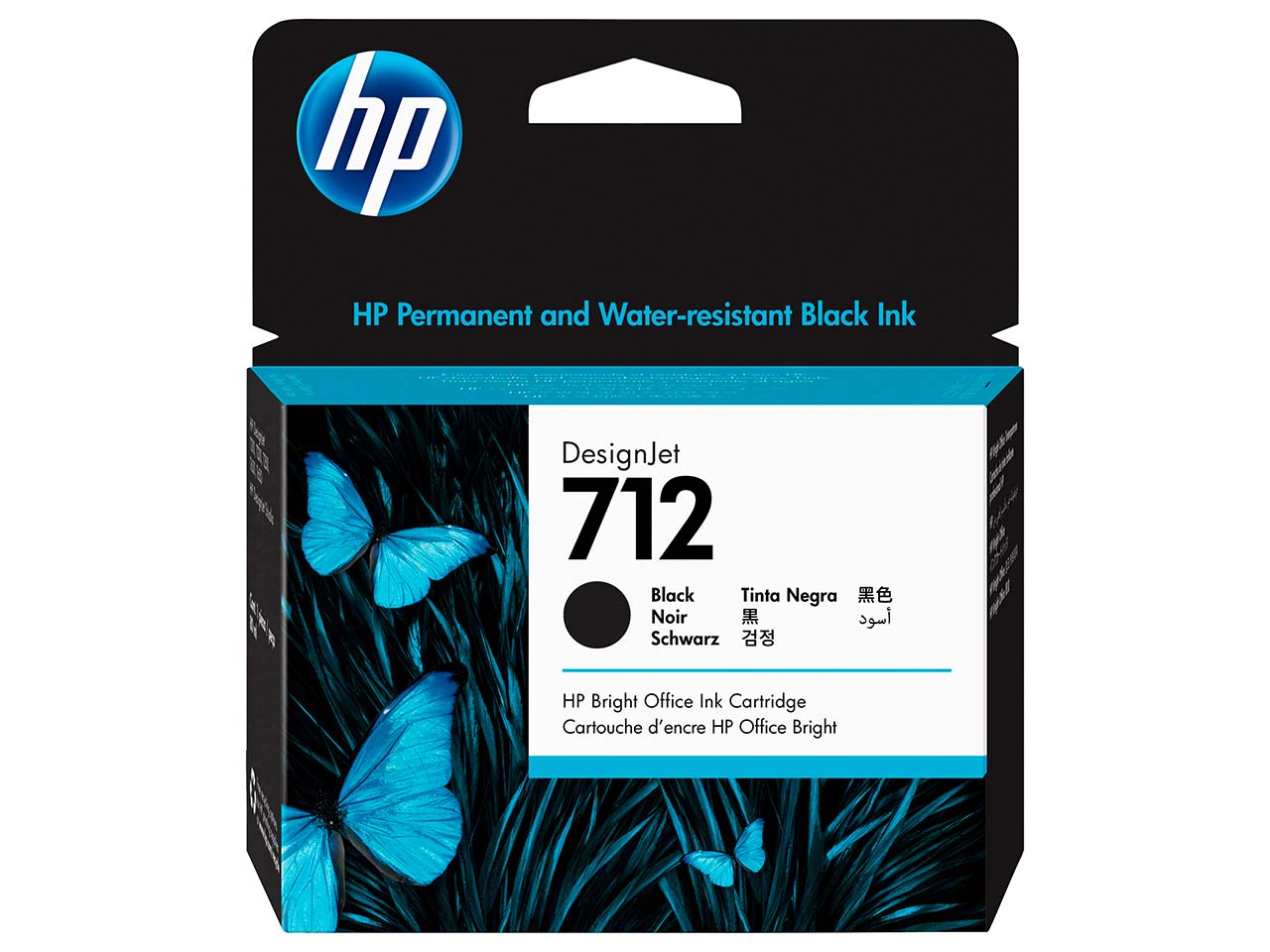 hp Tintenpatrone 3ED71A, Nr. 712X schwarz