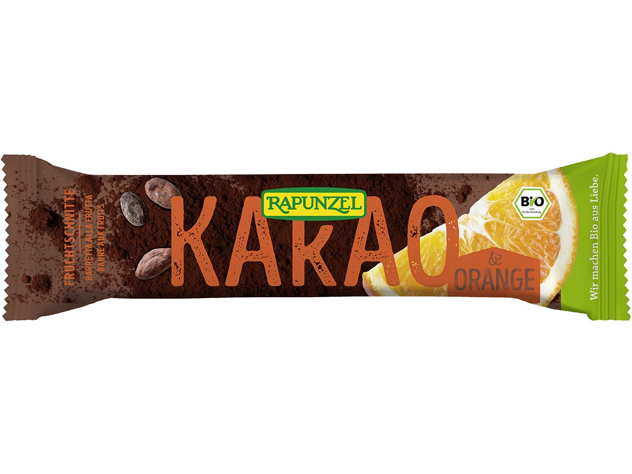 RAPUNZEL Fruchtschnitte Kakao-Orange, 40 g