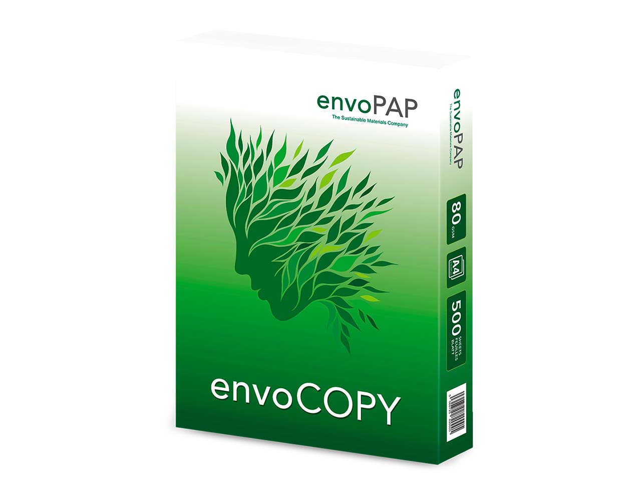 500 Blatt Multifunktionales Kopierpapier "envoCOPY" 80g/m², DIN A4