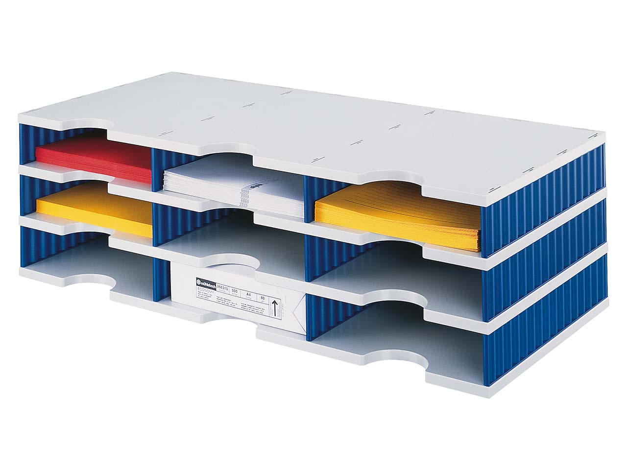 styrodoc Grundeinheit 3er blau 9 Fächer