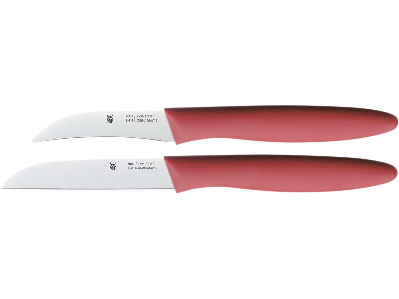 WMF 2-teiliges Gemüsemesser-Set, rot