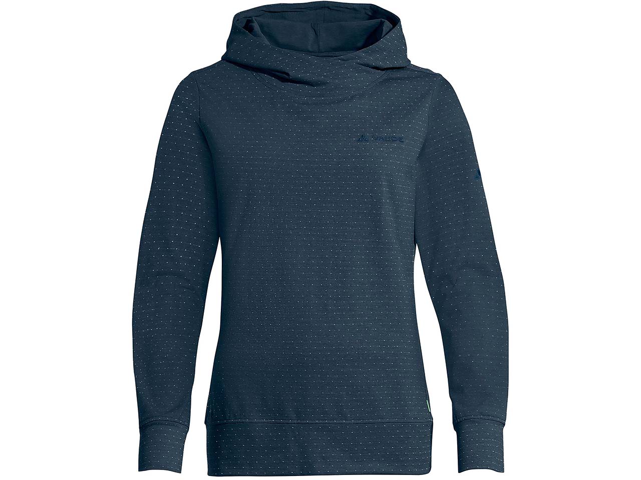 VAUDE Damen-Pullover "Tuenno" mit angeschnittener Kapuze, dark sea, Gr. 36