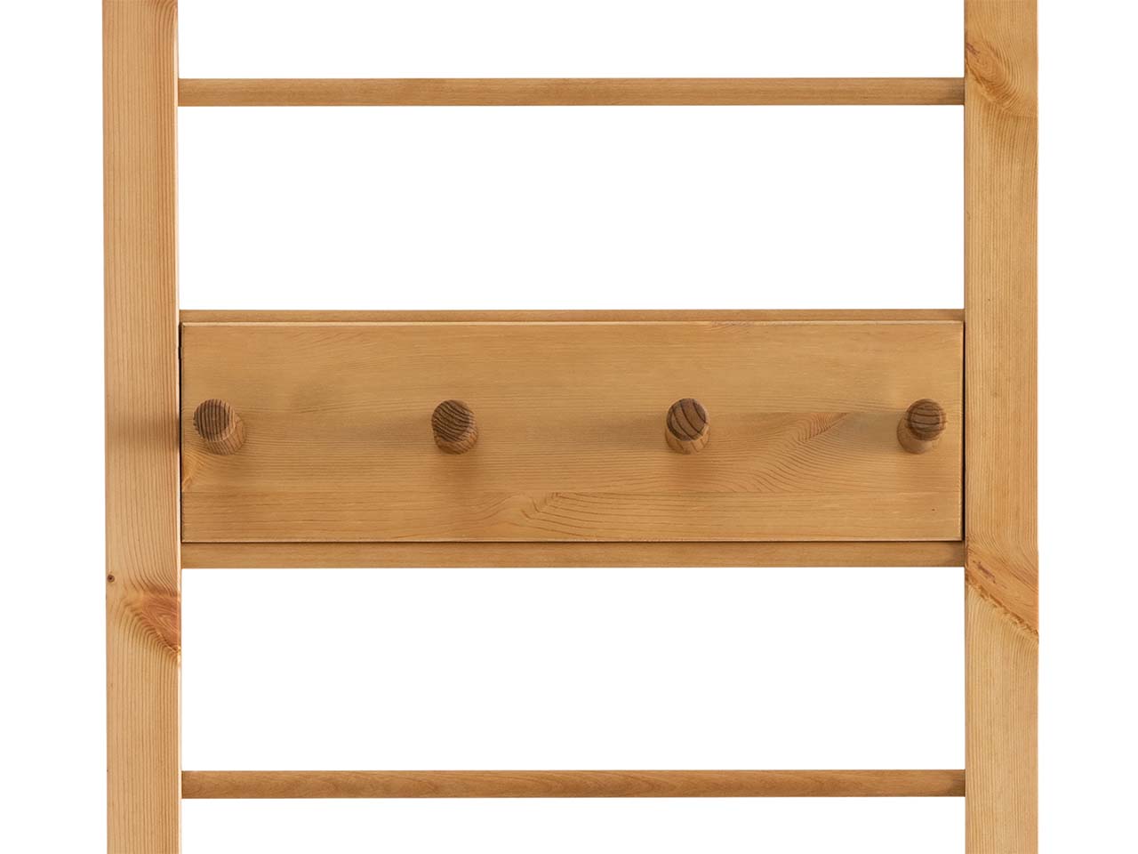 Garderobe "Solvita" Hakenleiste, B 43,6 x T 8 x H 10,1 cm, Kiefer gelaugt