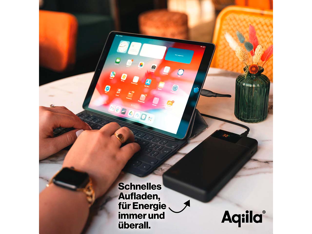 Aqiila Powerbank "Powerbird B20" 20.000 mAh, schwarz