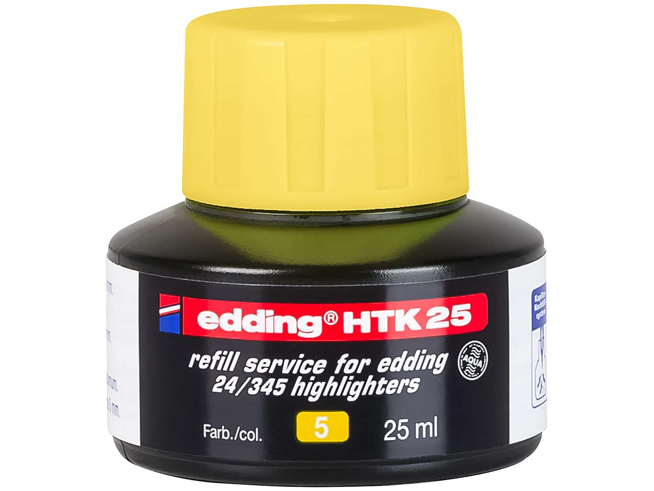 edding Nachfülltinte "HTK25" für Textmarker "Highlighter 24" gelb