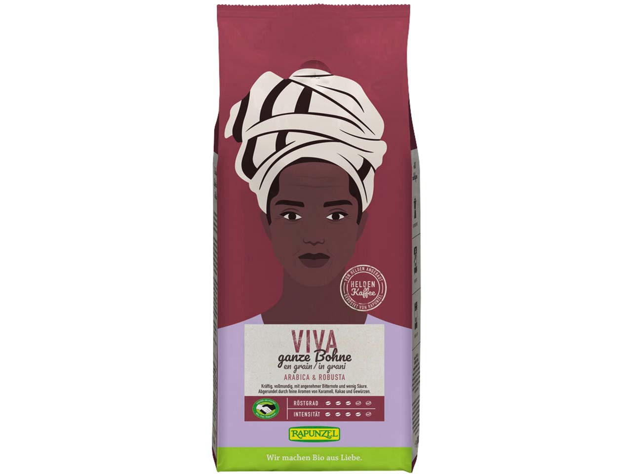 RAPUNZEL Bio-Kaffee "Heldenkaffee Viva", ganze Bohne, 1 kg