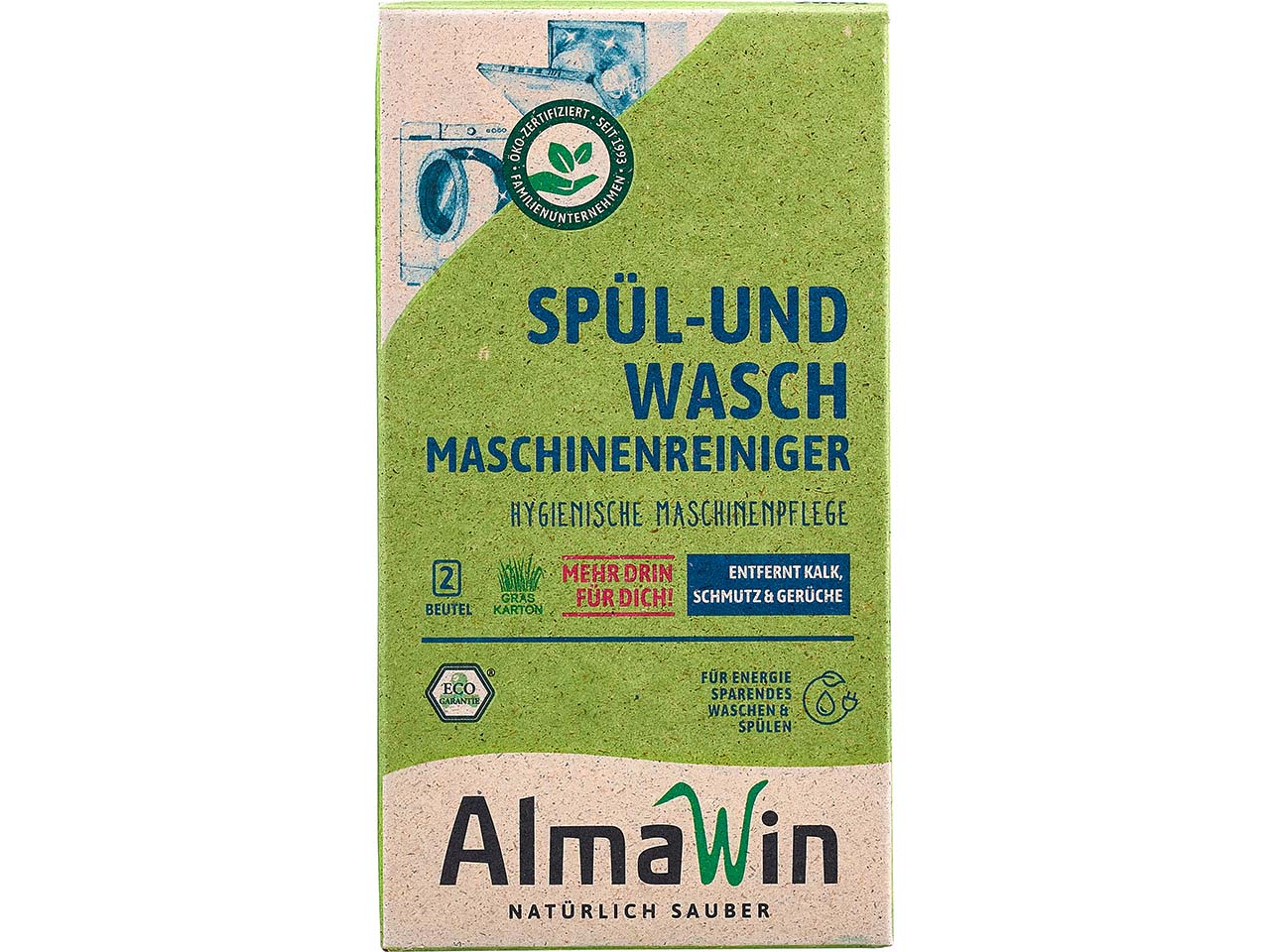 AlmaWin Spül- und Waschmaschinen Reiniger, 2 Beutel, 200 g