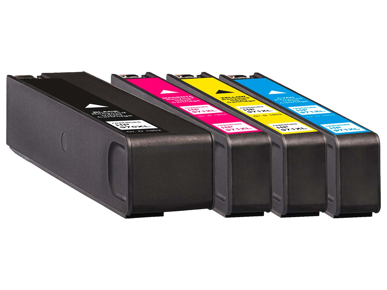 memo 4er-Set Tintenpatronen ersetzt hp Nr. 970XL, Nr. 971XL schwarz, cyan, magenta, gelb
