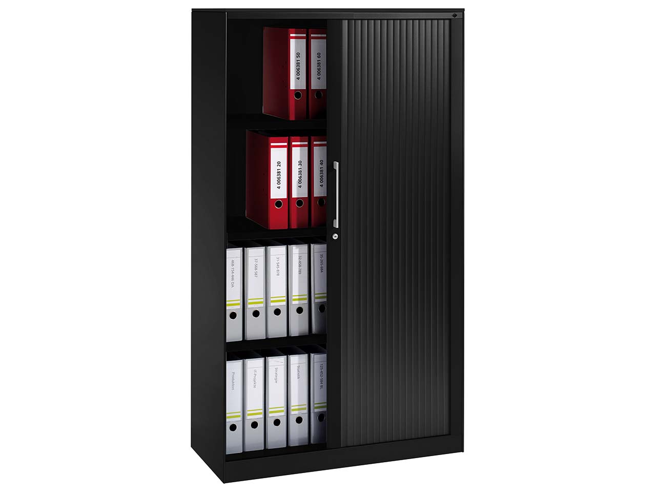 Rollladenschrank "CONTACT", Höhe 163,5 cm  (BxT) 80 x 43,5, schwarz