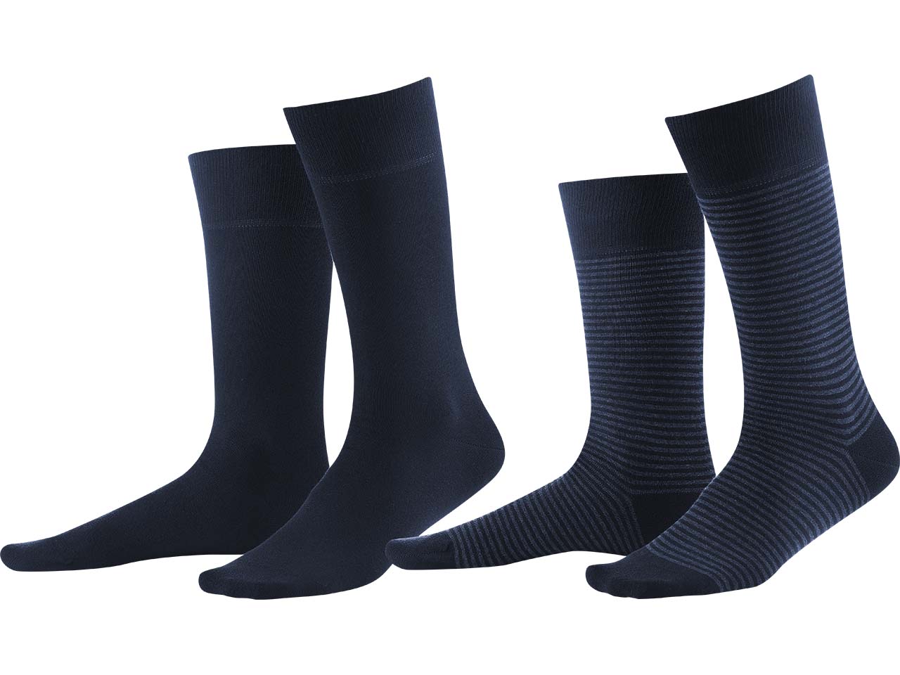 2er-Pack Living Crafts Bio-Herren-Socken "Arni" navy, Gr. 43/46
