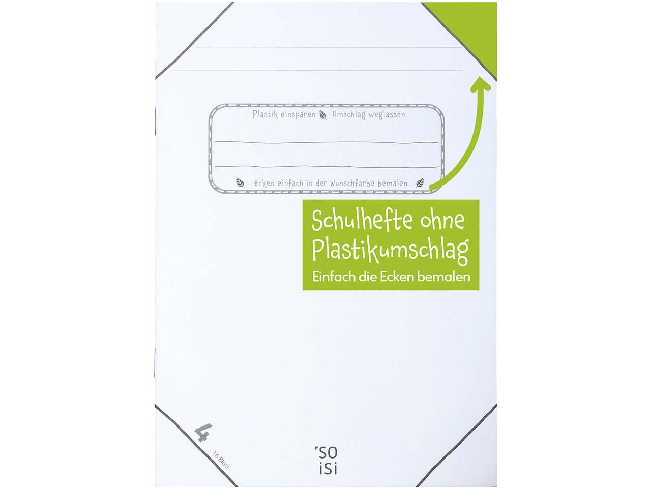 Soisi Recycling-Schulheft DIN A5 Nr. 4 liniert