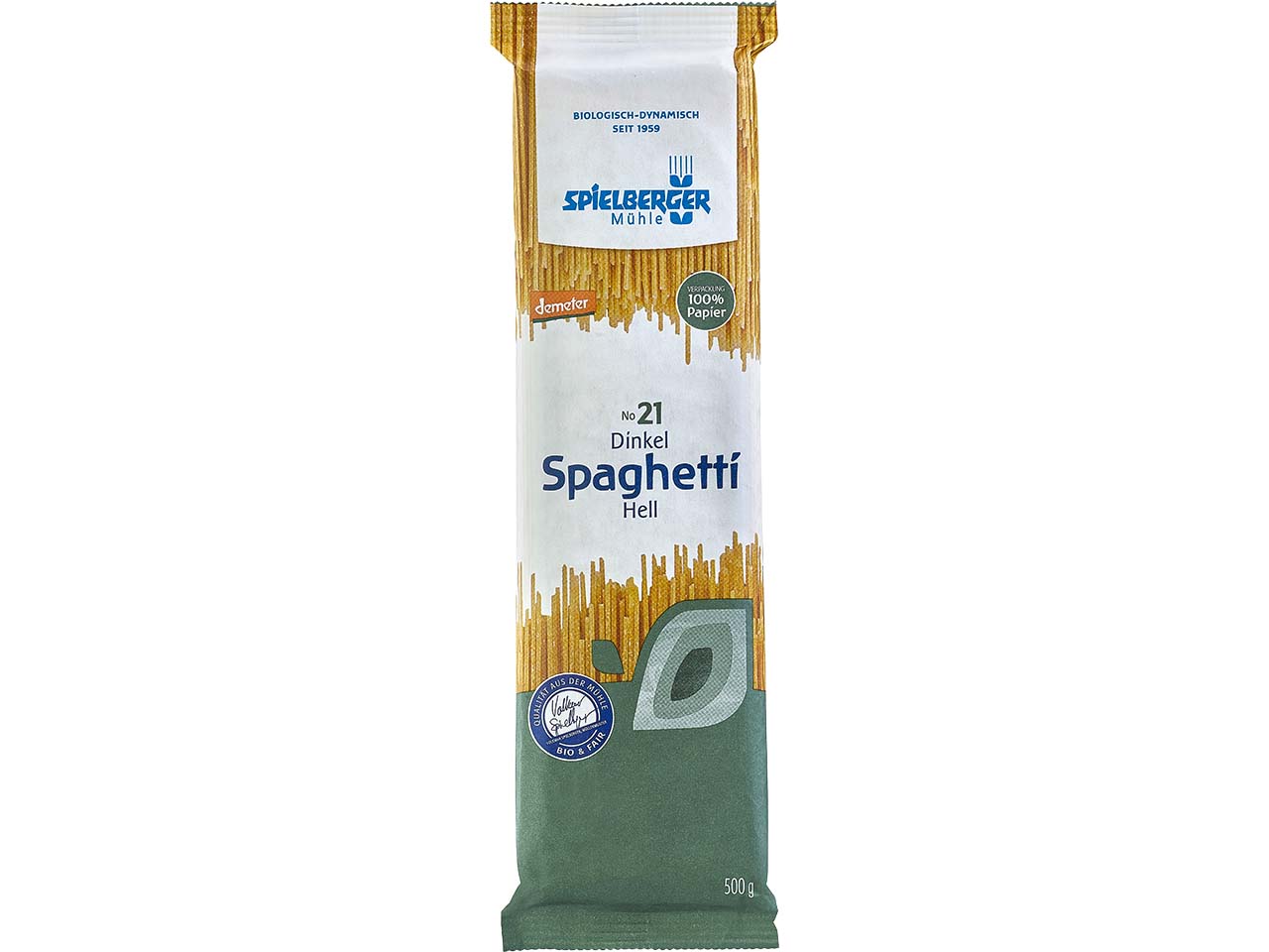 Spielberger Mühle Bio-Dinkel-Spaghetti hell, 500 g