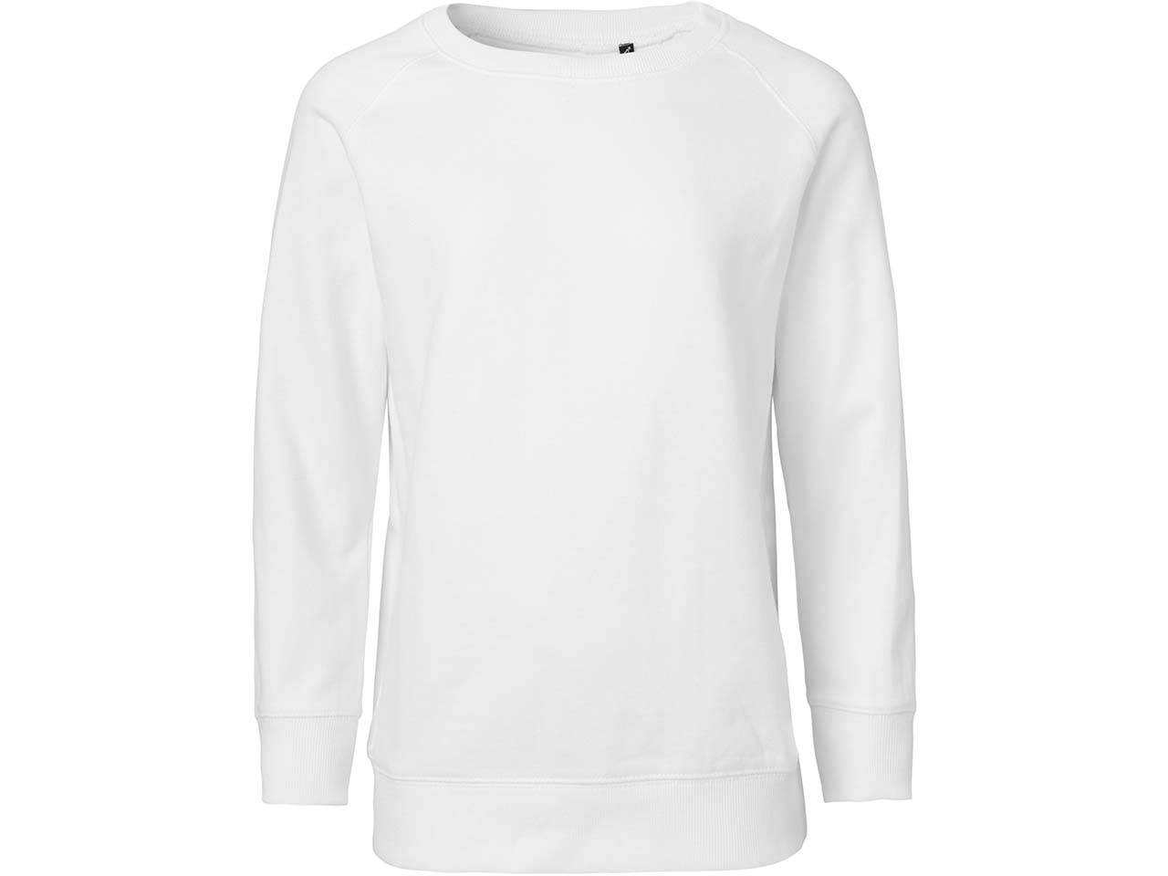 Neutral Bio-Kinder-Sweatshirt mit weich gebürsteter Innenseite, white, Gr. 116/122