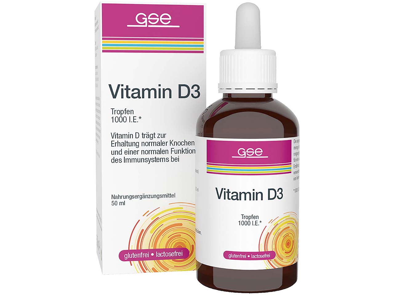 GSE Vitamin D3 Tropfen (1000 I.E.), 50 ml