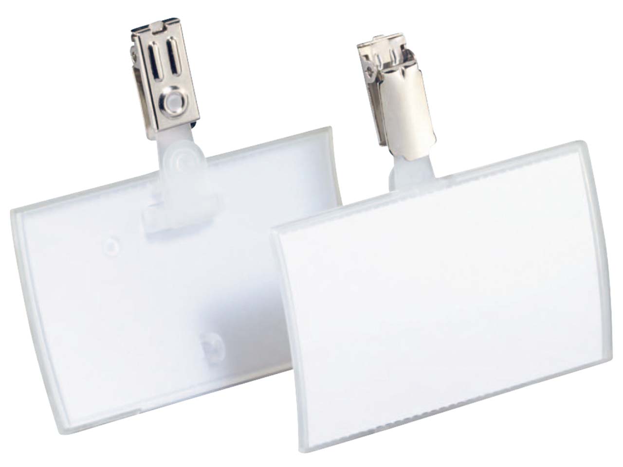 DURABLE Namensschilder "CLICK FOLD" aus PP mit Clip 54 x 90 mm, 25 Stk.