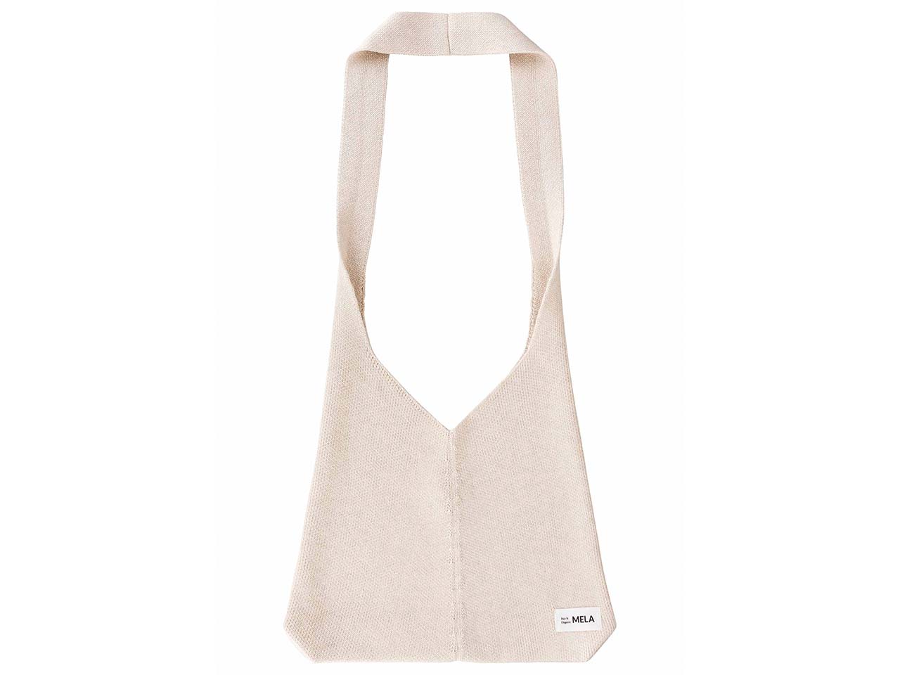 MELA Bio-Tragetasche "RAJRUPA" aus Jaquard Strick, cream melange