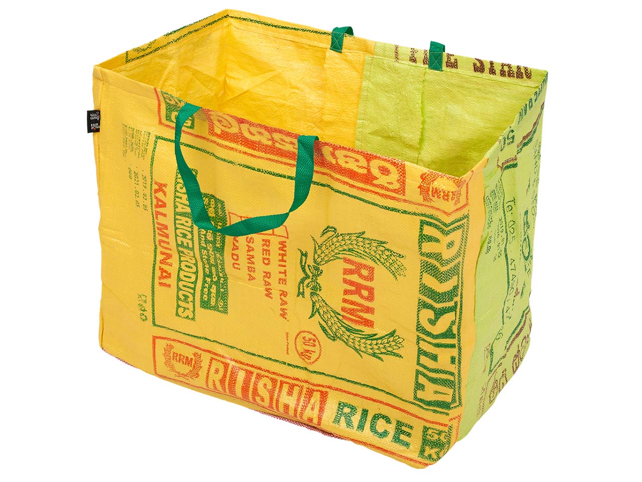 Fair Zone Gartentasche aus Upcycling-Reissäcken, medium, 55 x 65 x 45 cm