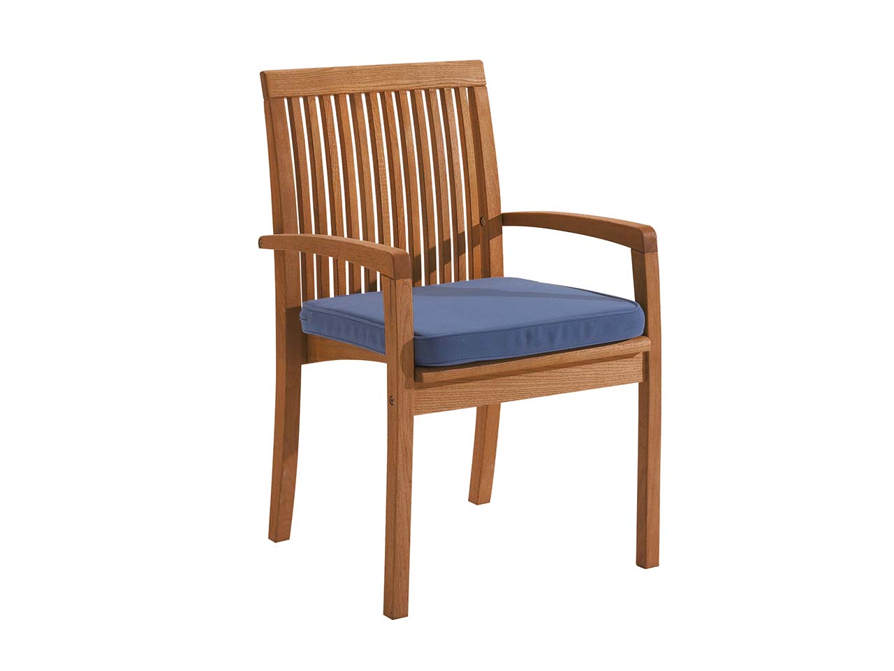 Auflage für Gartensessel 'Enya' 50 x 47 x 6 cm, Bezug aus Polyester, blau