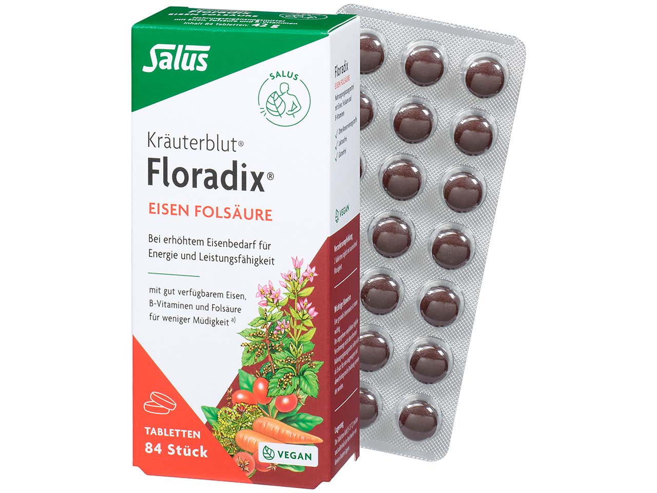 Salus Floradix-Kräuterblut "Eisen Folsäure", 42 g