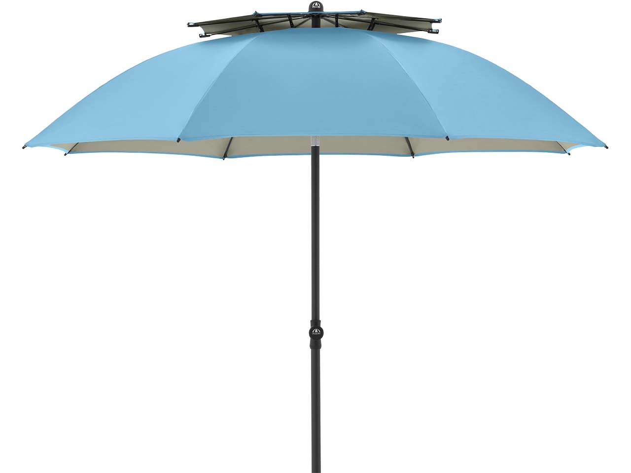 doppler Sonnenschirm "GS WINDPROFI NEO" mit Tragetasche Ø 200 cm, blau