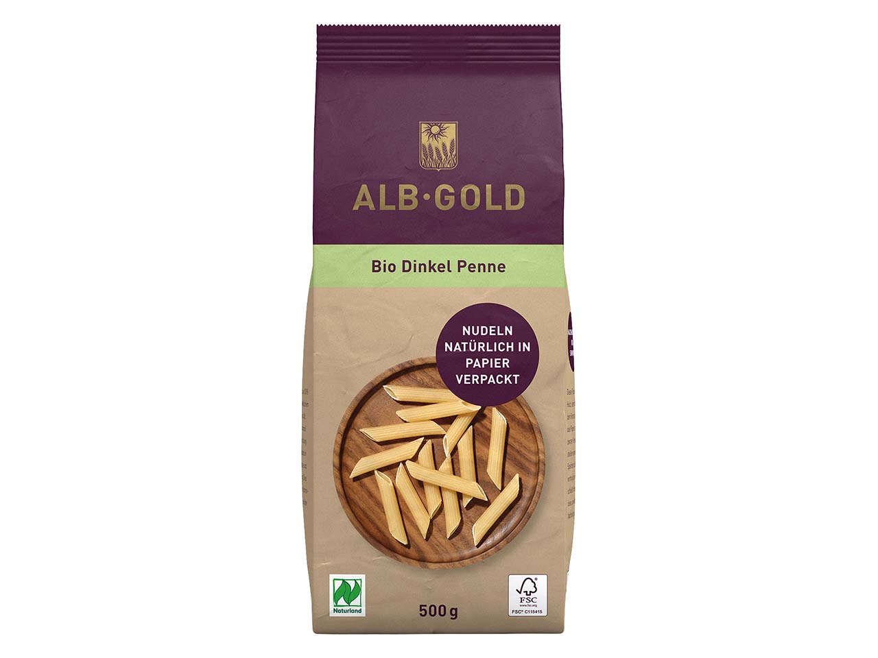 ALB-GOLD Bio-Dinkel-Penne, 500 g