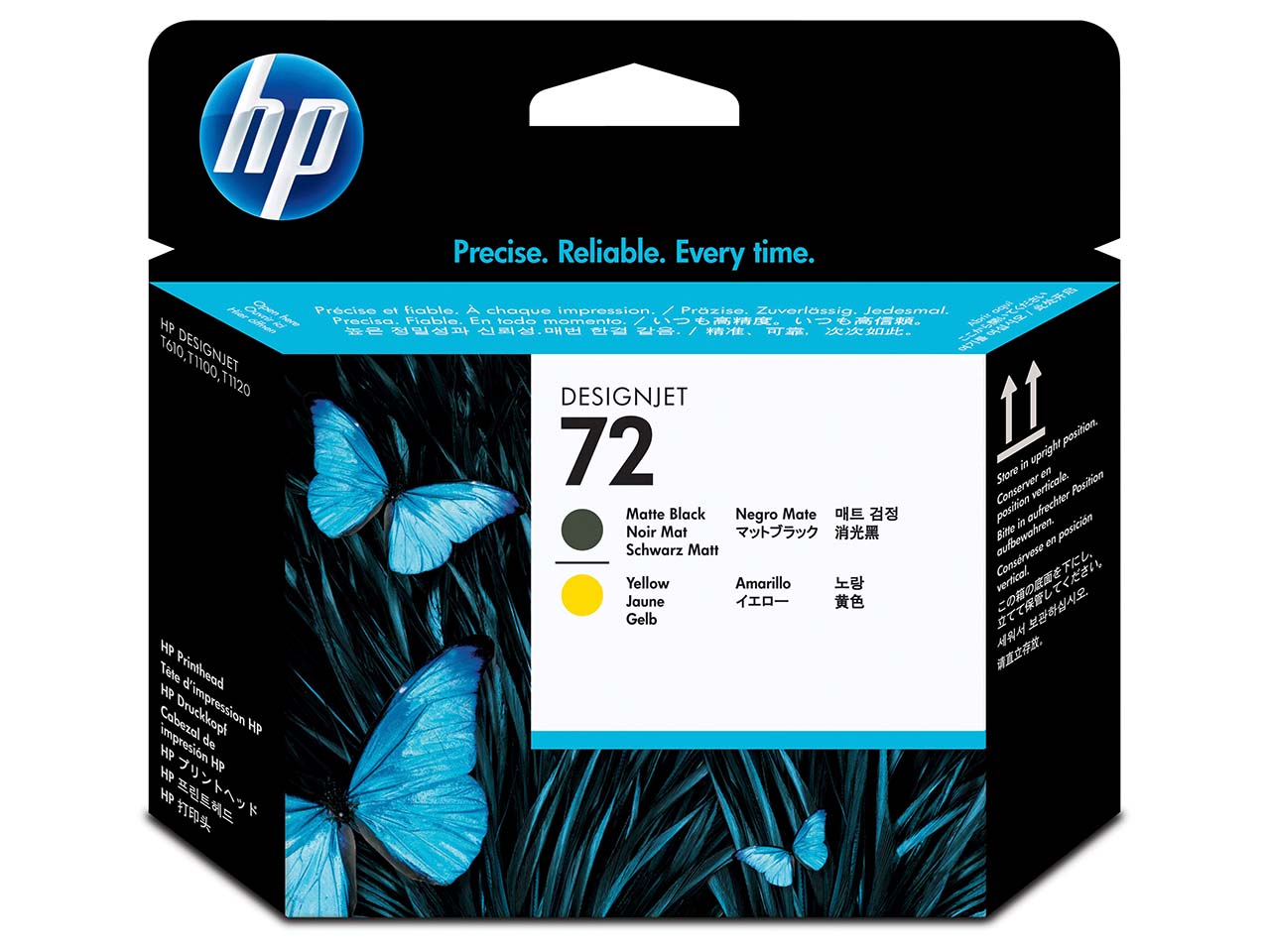 hp Druckkopf C9384A, Nr. 72 gelb, mattschwarz