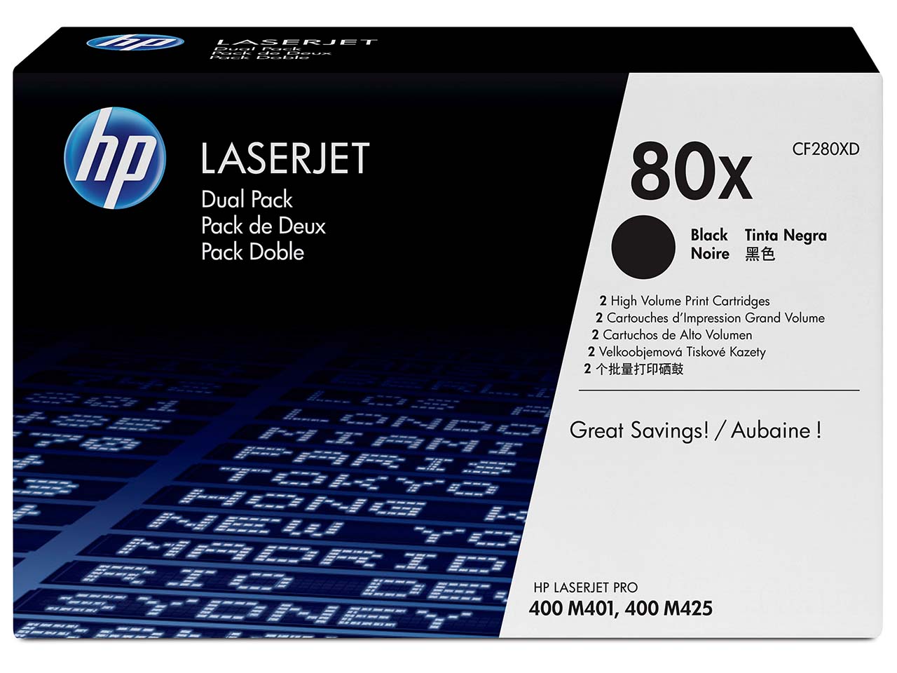 hp Twinpack Druckkassetten CF280XD, Nr. 80X schwarz