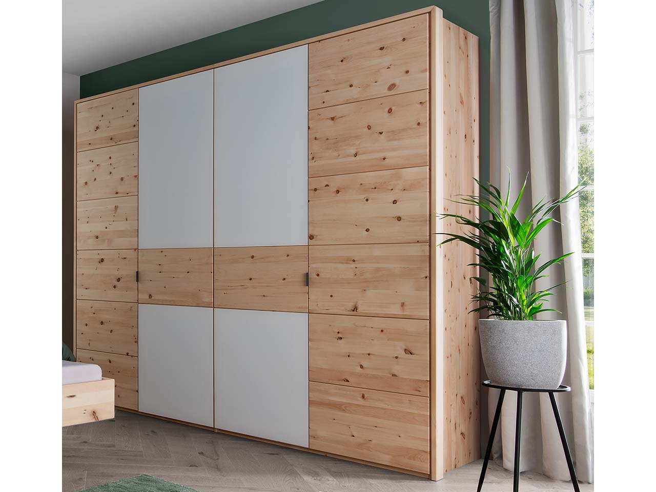 Forestales Kleiderschrank "Colorado" 4-türig, Zirbe