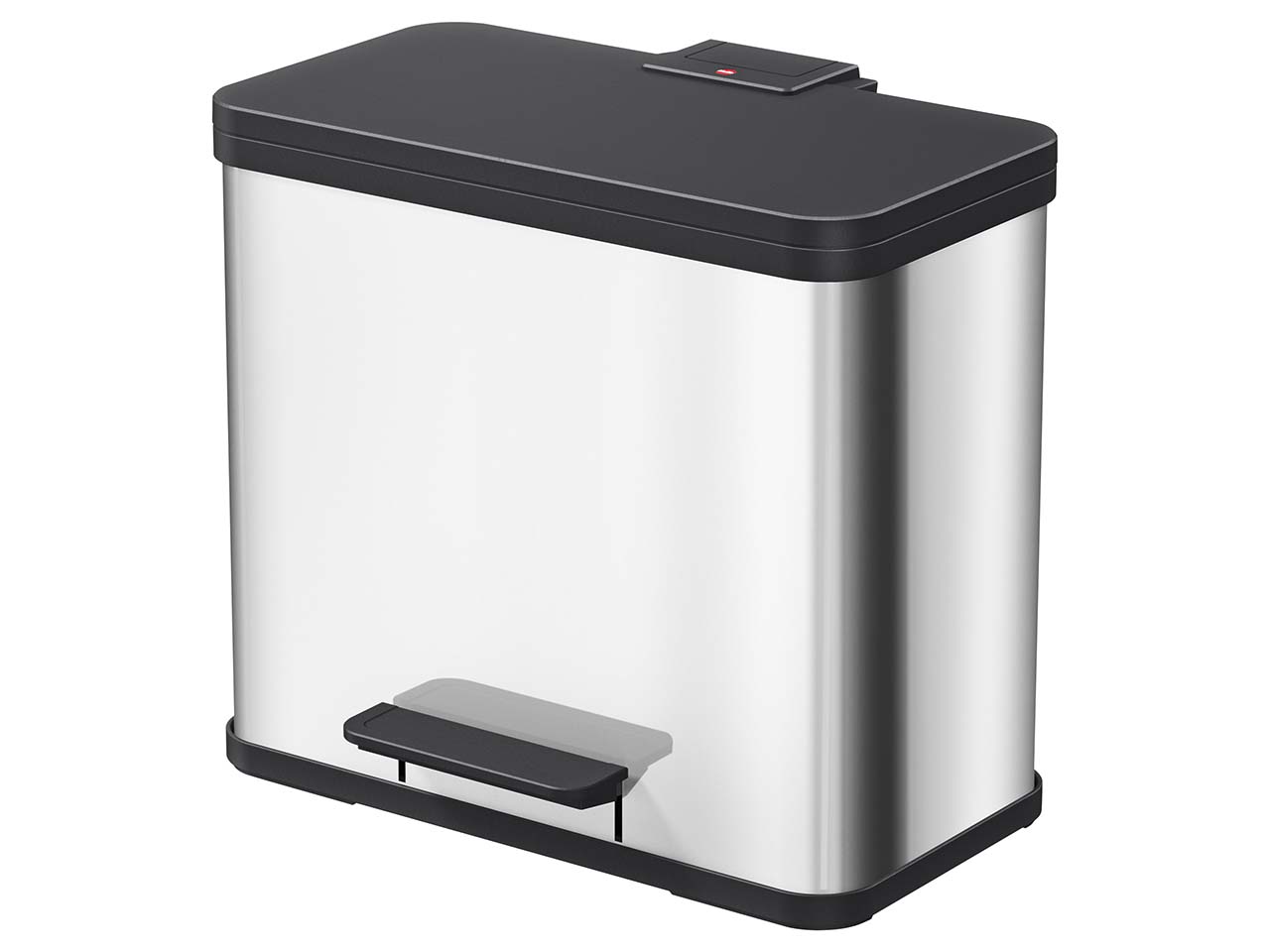 Hailo Abfall-Treteimer 'Öko Trio Plus L' 3 x 9 l edelstahl
