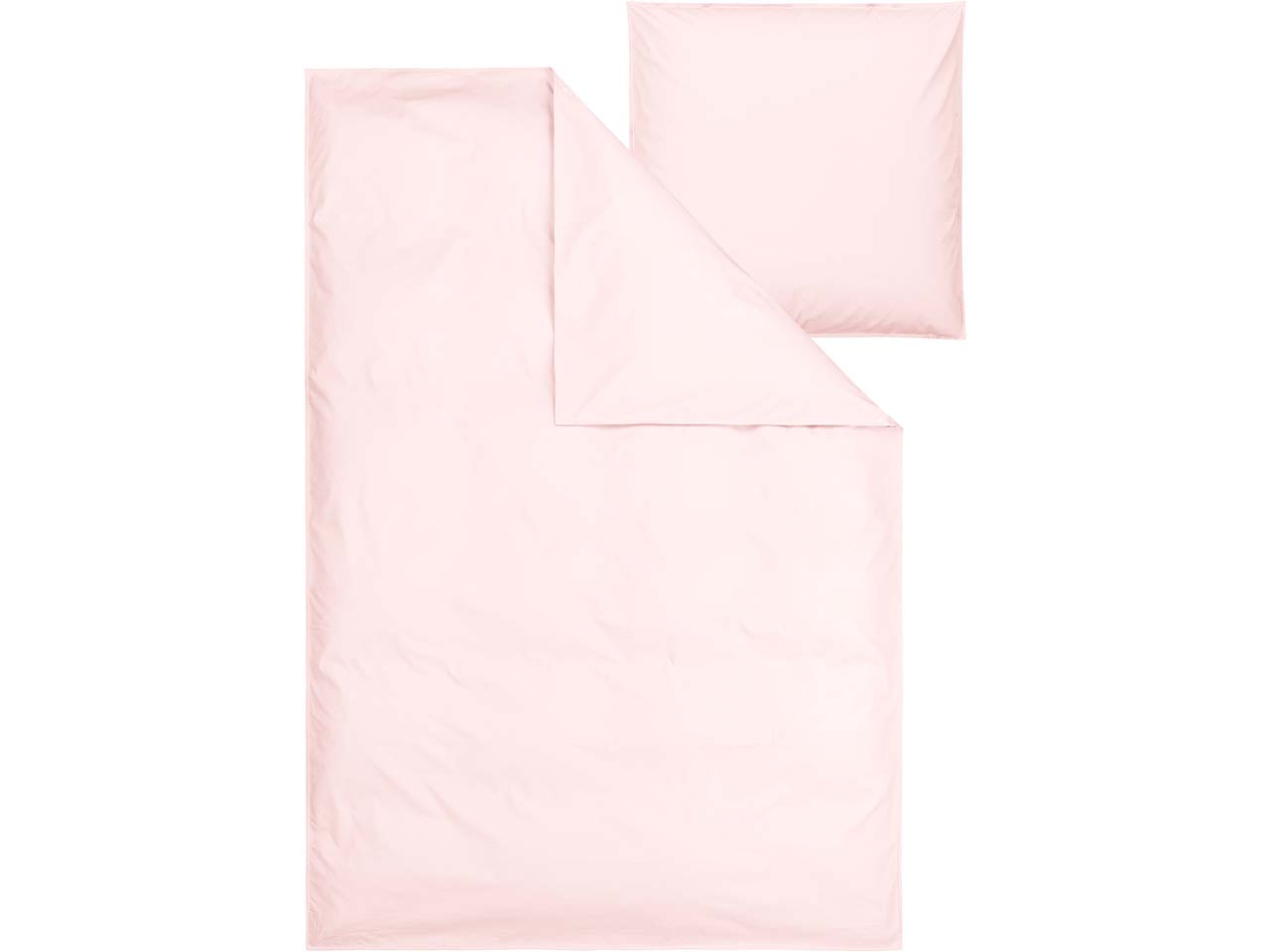 MELA Bio-Bettwäsche 'BHANU' aus Perkal, 2-tlg., 155 x 220/80 x 80 cm, berry blush