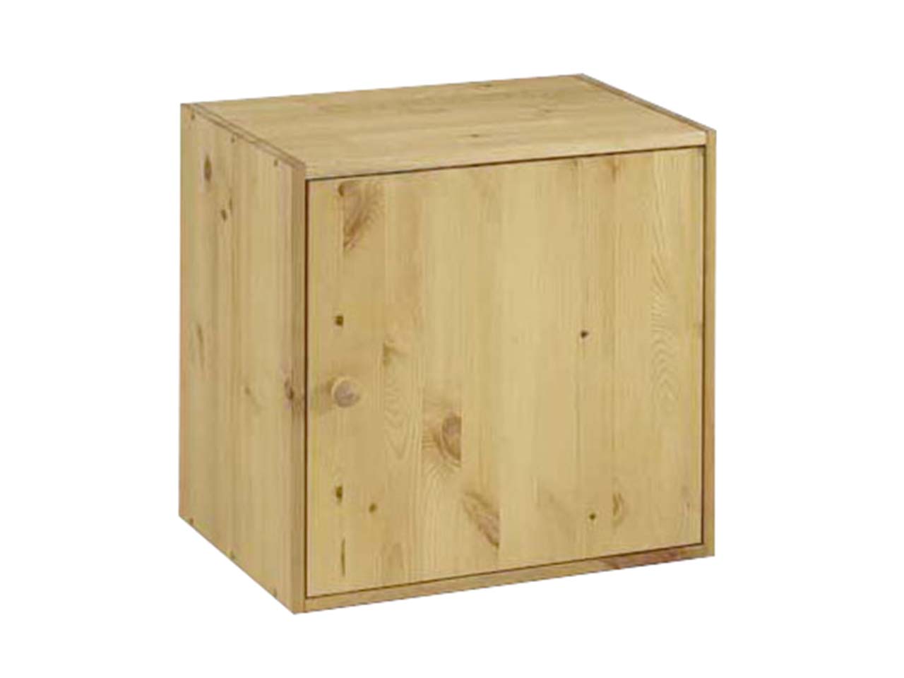 Tür inkl. Rückwand gebeizt/geölt