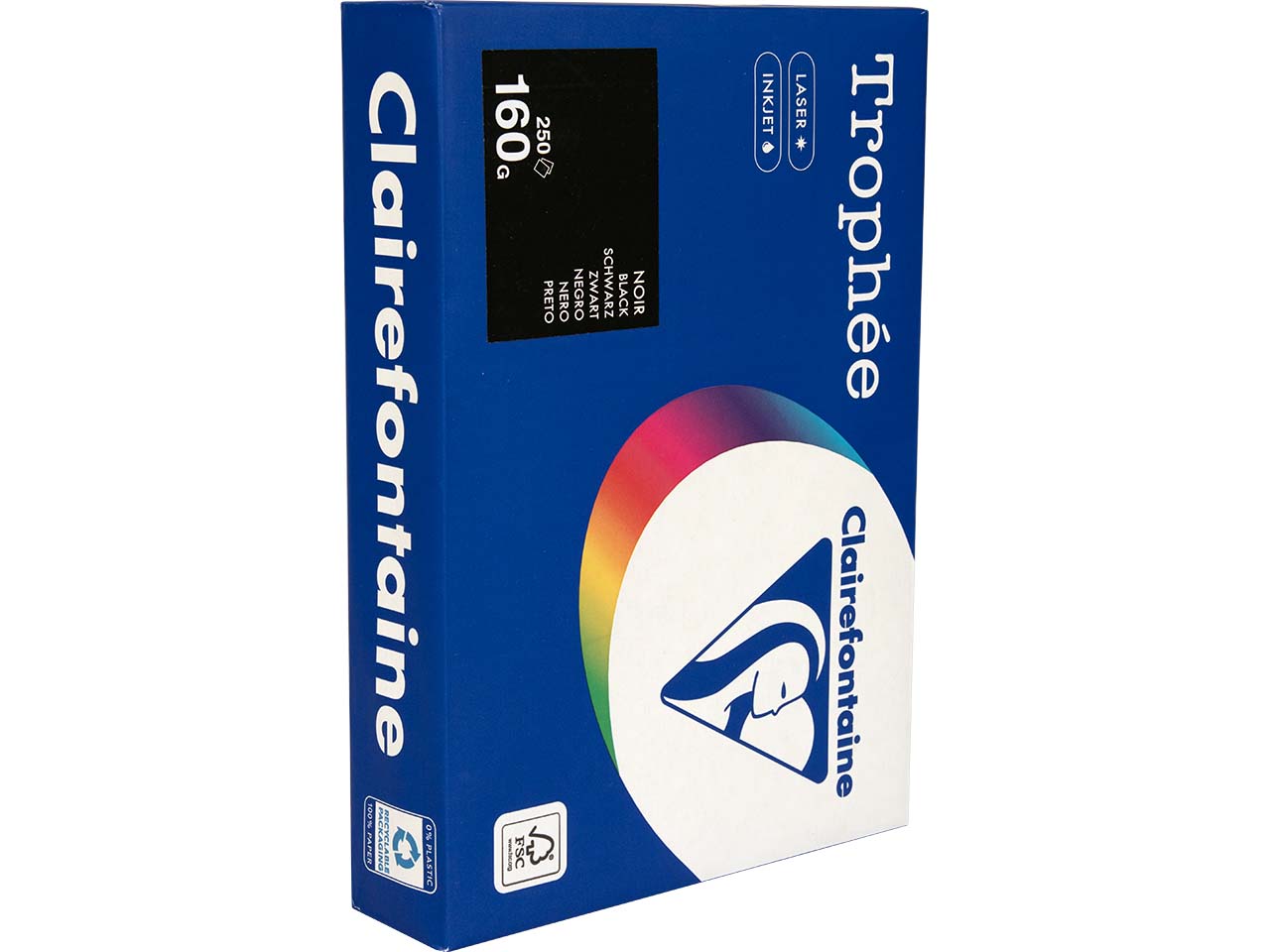 Clairfontaine Recycling-Kopierpapier "Trophee" 160 g/m², DIN A4, schwarz