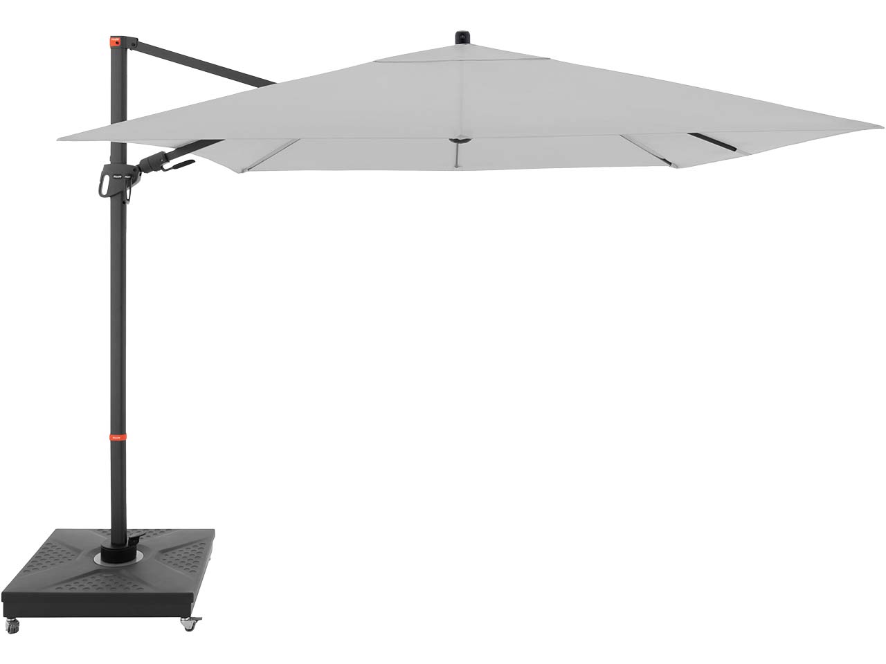 doppler Pendelschirm "myZone AX" 280 x 280 cm, hellgrau