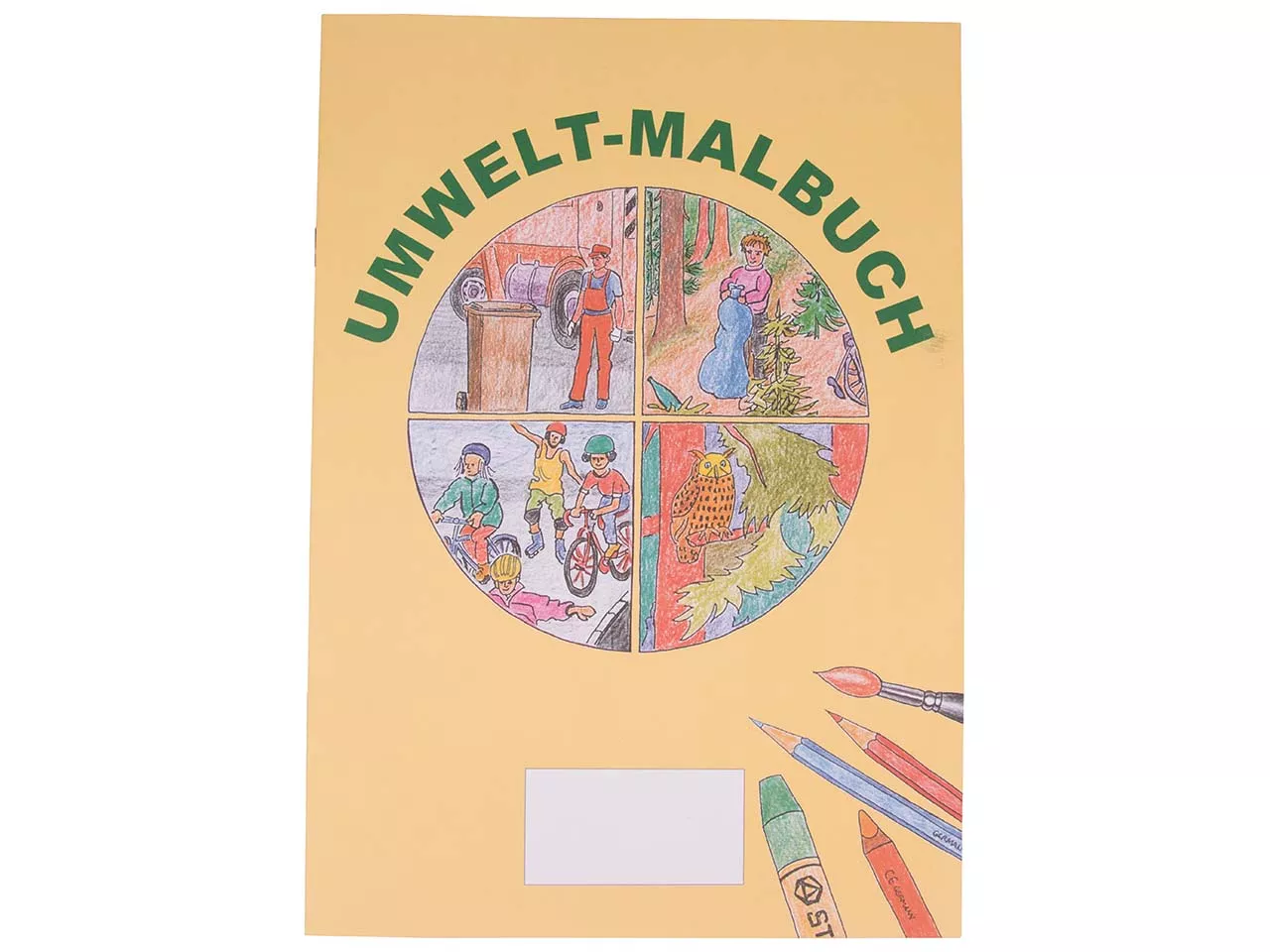 Malbuch "Umweltschutz im Alltag", Format A4, 12 Seiten