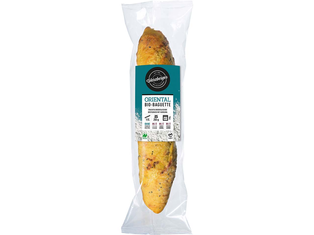 Herzberger Bio-Baguette "Oriental" zum Aufbacken, 1 Stk.