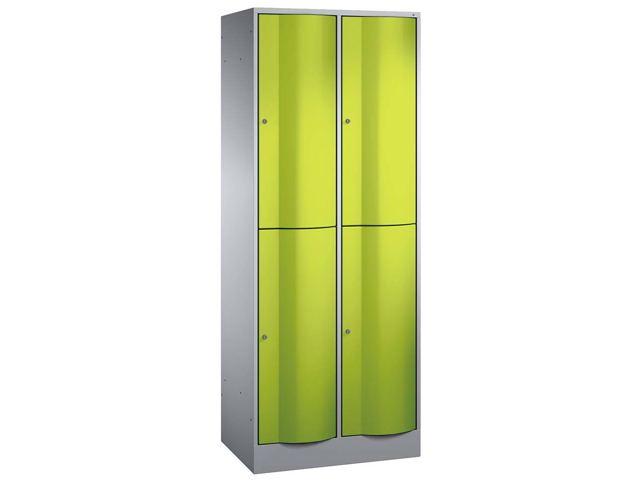 Schließfachschrank 2 Türme lg/gr 2er