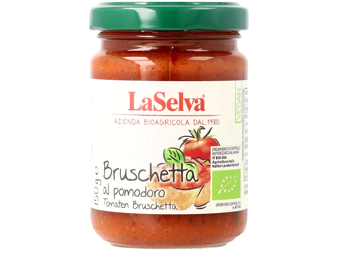 LaSelva Bio-Brotaufstrich, Bruschetta "Tomate", 150 g