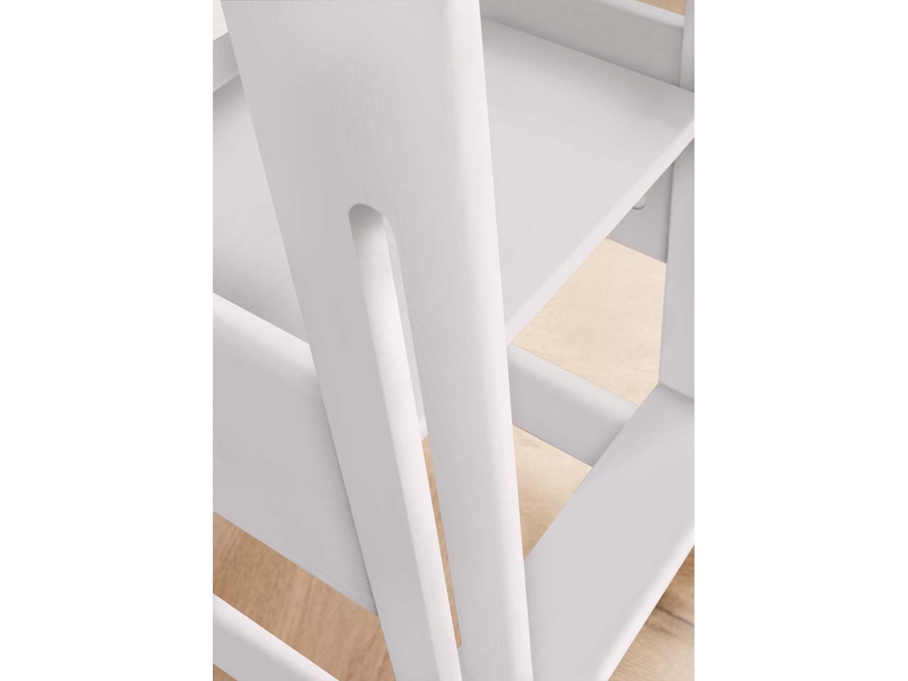 Lernturm B 42 x T 52 x H 89 cm, zweifach verstellbare Stufen, Buche weiß