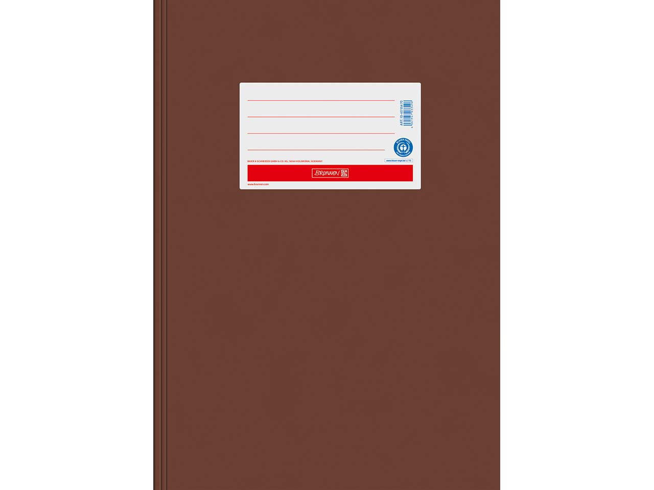 BRUNNEN Heftumschlag "Premium" aus Papier extrastark, DIN A4, braun