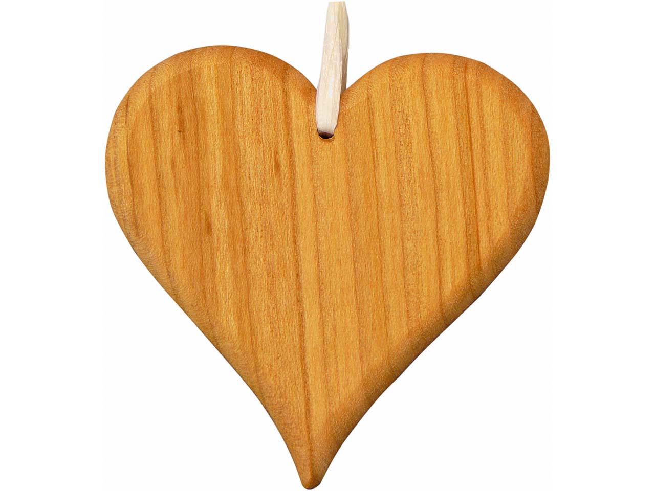 Dekoanhänger "Herz" aus Holz mit Aufhängungsfaden