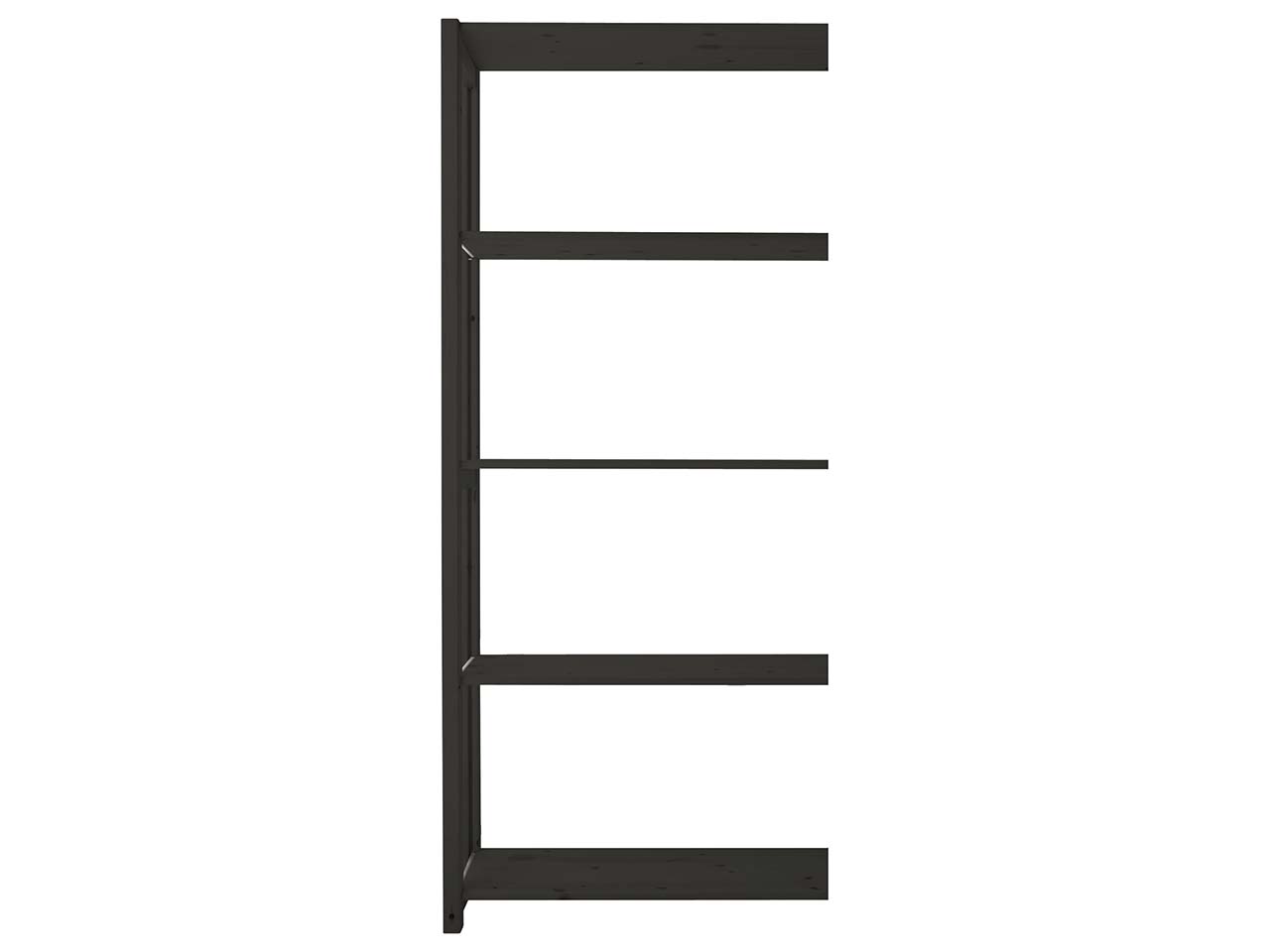 ABC Anbauregal "Classic" B 79 x T 38,5 x H 179 cm, schwarz