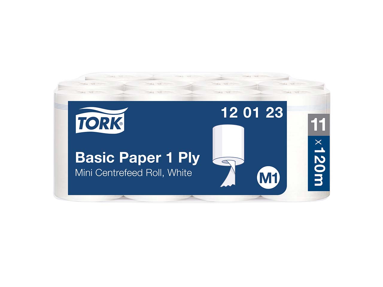 Tork Standard-Papierwischtücher mit Innenabrollung M1, 11 x 120 m, weiß