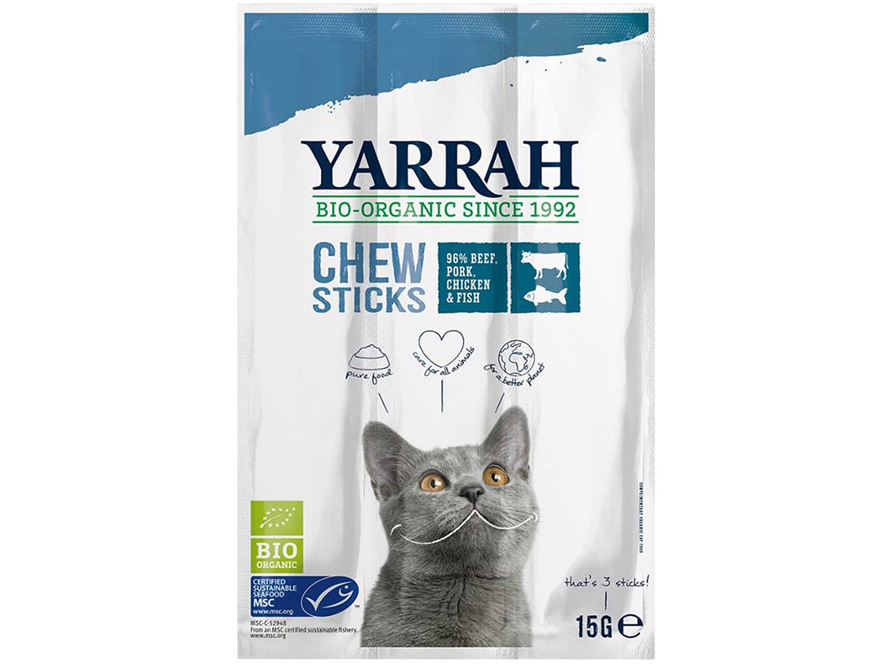 YARRAH Bio-Katzen-Kausticks, 15 g